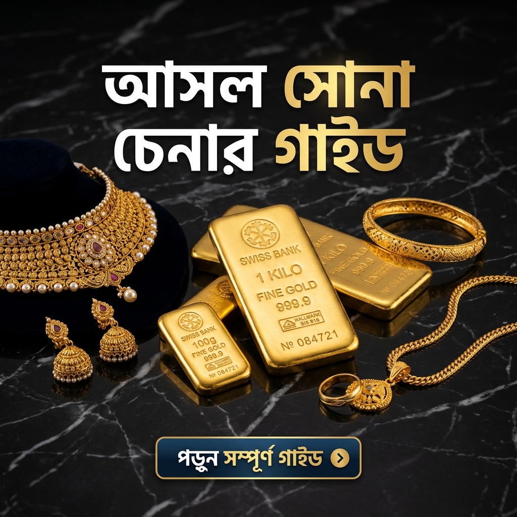 আসল সোনা চেনার উপায় এবং আসল হলমার্ক সোনা চেনার নিয়ম